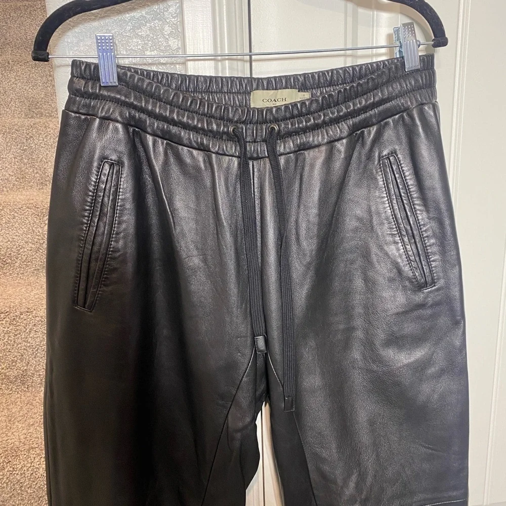 Coach black leather